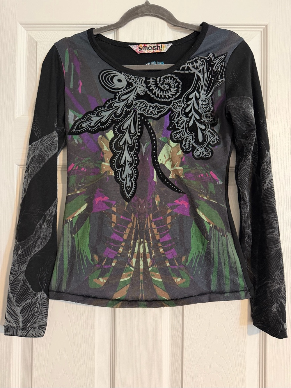 Euro Vintage Smash Graphic Long Sleeve